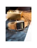 RELOJ UNISEX CASIO VINTAGE CALCULADORA CA-500WEG-1AEF DORADO