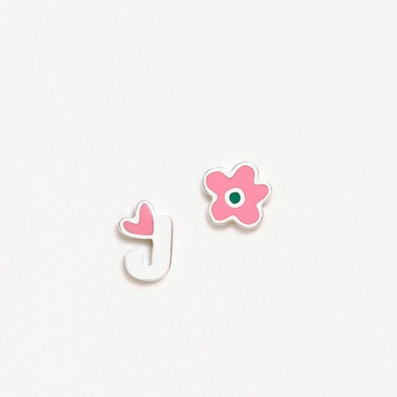Pendientes Plata Agatha Ruiz Niña Comunión Abecedario 005ABC-J