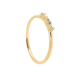 Anillo Plata Chica Midnight Blue Pdpaola. Referencia:AN01-193